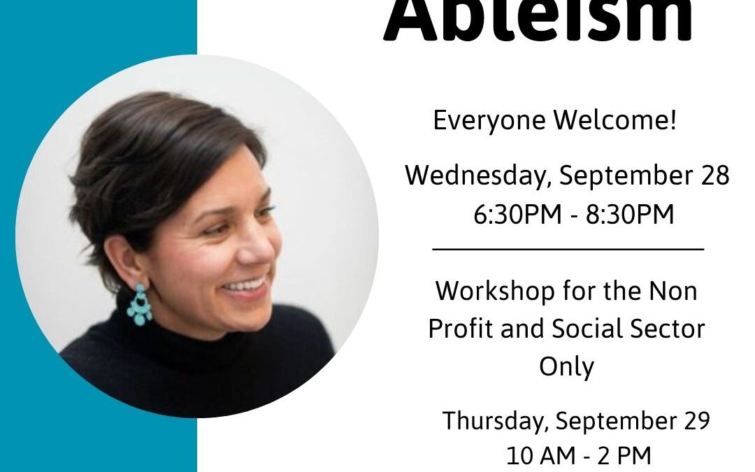 Everyday Ableism Workshops – September 28 & 29 2022
